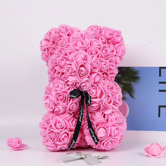 Nounours en roses